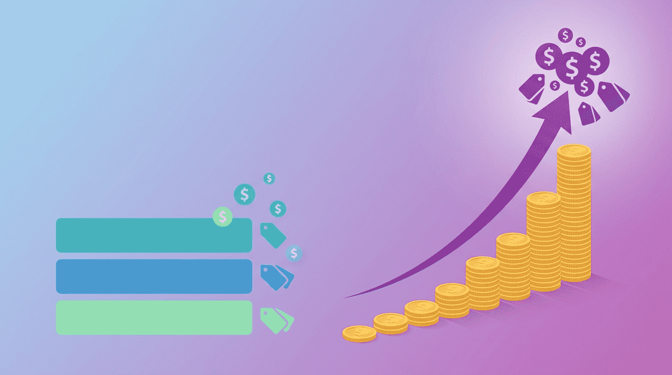 Pricing comparison chart showing Shopify Email flat pricing vs Klaviyo exponential cost growth